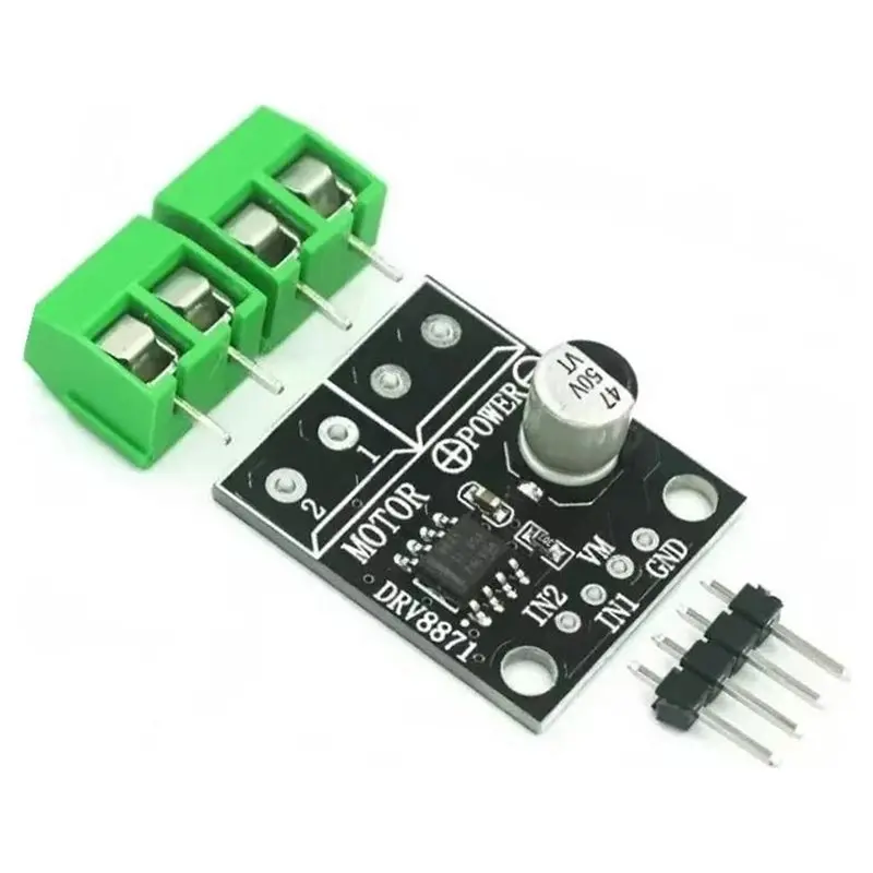 10PCS 3.6A Max Internal Current Sensing DRV8871 H-Bridge Brushed DC Motor Driver Breakout Board PWM Control 6.5V To 45V-[97Lemon