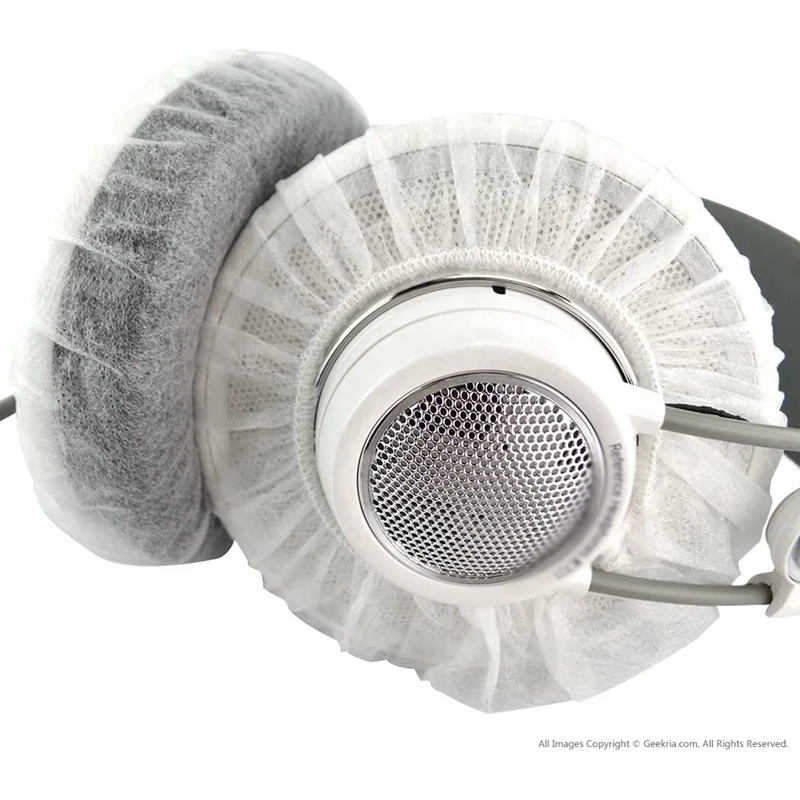 200Pairs Stretchable Headphone Covers, Disposable Earcups For AKG K712, K702, K701, K550 / 4.72-Inch Over-Ear Headset