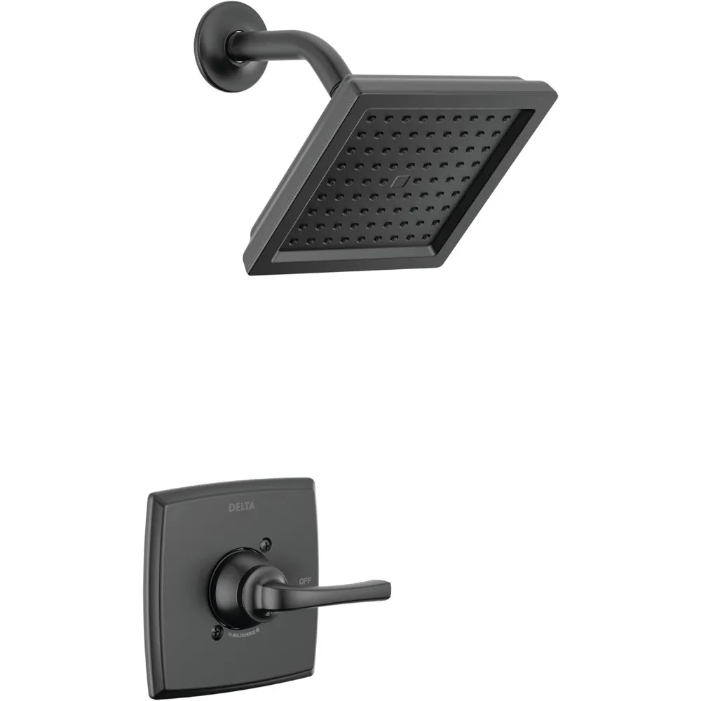 

14 Series Black Shower Faucet, Showers Trim Kit with Single-Spray Matte Black Showers Head, Shower Faucet Set