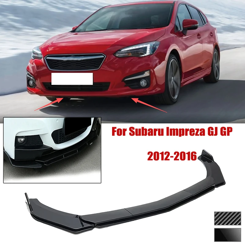 5pcs Front Bumper Shovel For Subaru Impreza GJ GP 2012-2016 Spoiler Front Bumper Deflector Anti Scratch Protection Device