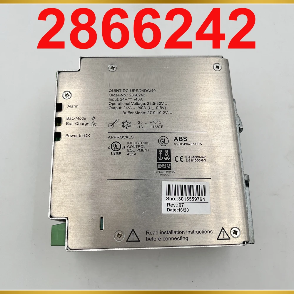 

For Phoenix Uninterruptible power supply QUINT-DC-UPS/24DC/40 2866242