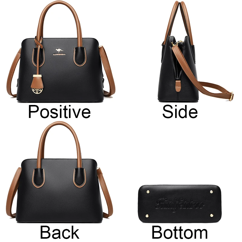 Women\'s PU Handbags High Quality  2024 Ladies Leather Handbags Luxury Designer Bags Authentic Retro Simple NewMessenger Bags