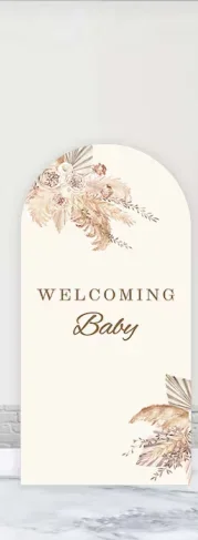 Mehofond بوهو صورة ظلية استحمام الطفل قوس غطاء الحائط خلفية الحوامل ترحيب الدب زهرة العشب 2-الجانب خلفية التصوير الفوتوغرافي