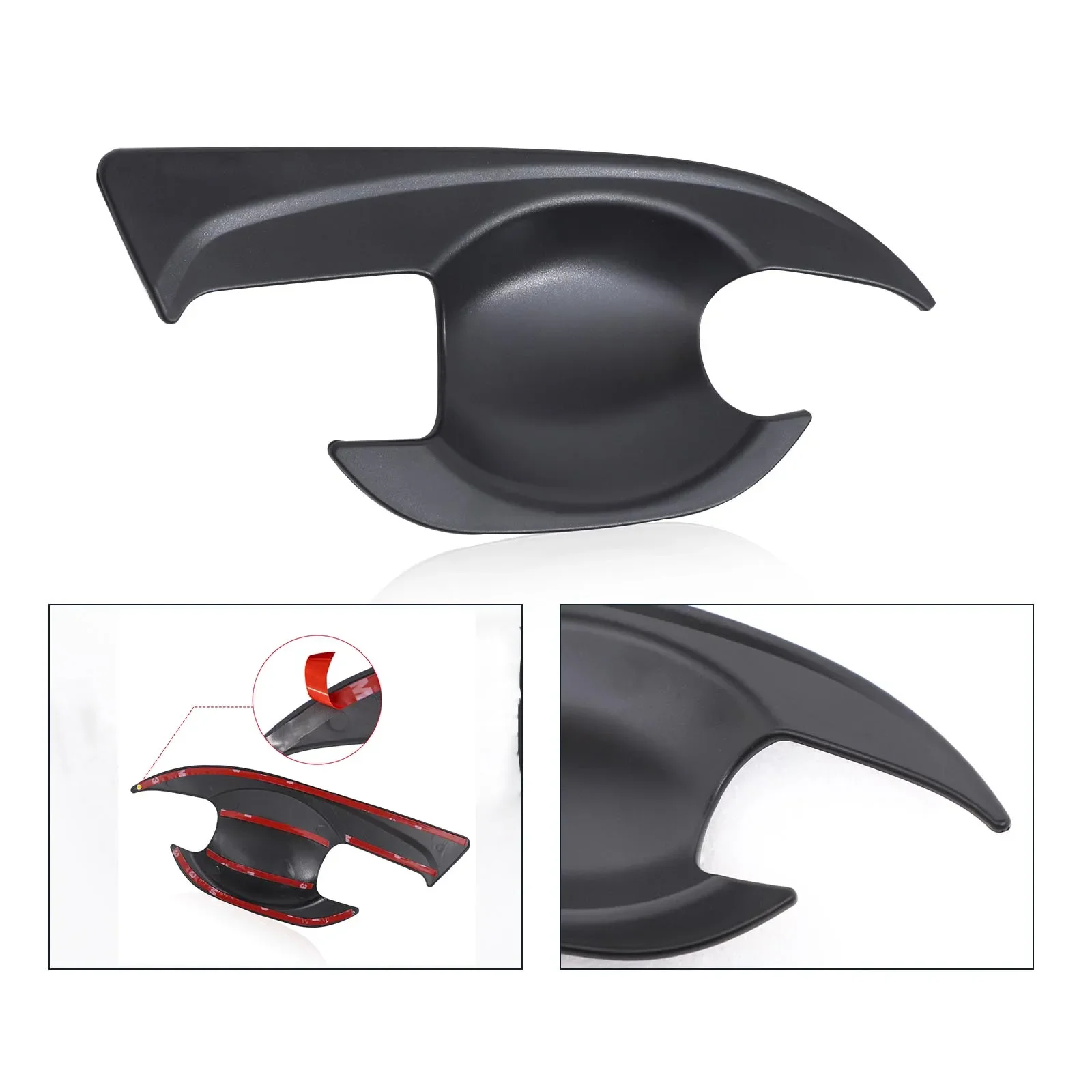 Door Insert Handle Bowl Cap Guard Cover ABS Matte Black For Nissan Navara NP300 Frontier 2015-2021 Up Car Exterior Accessories