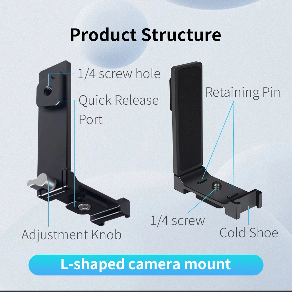Aluminium-Schnellwechselbasis Magnetischer Klappbarer Stativadapter mit 2x Kaltschuhhalterungen für Insta360 X6 X5 X4 X3 Panorama-Actionkamera – Detail 16