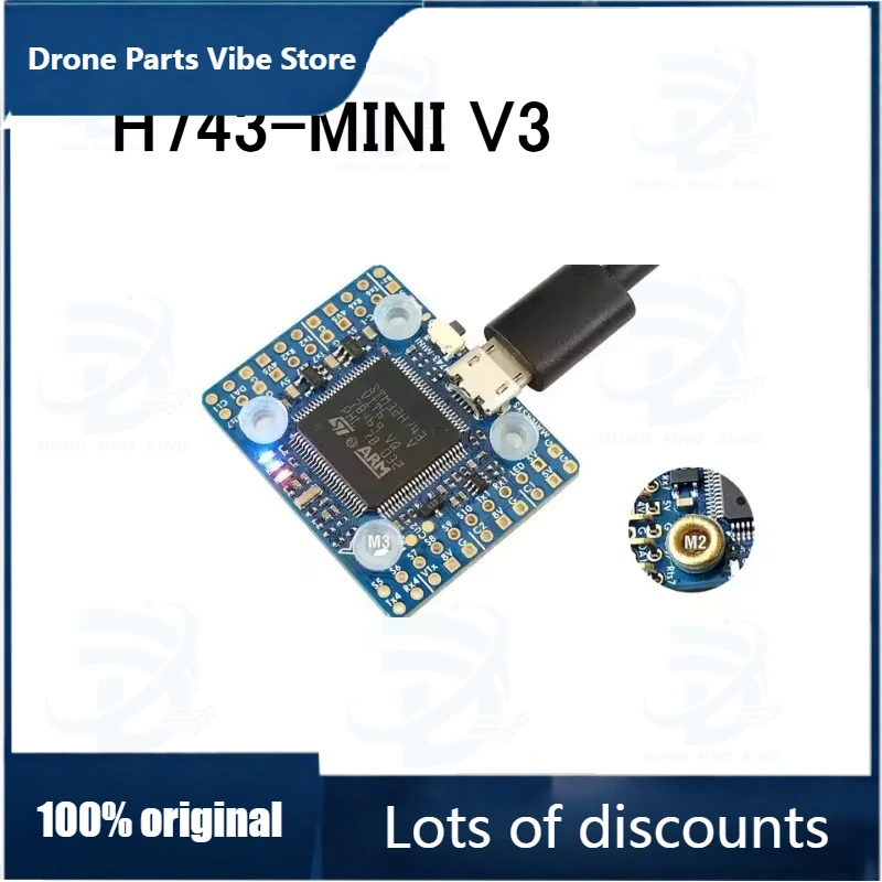 

Fy1pcs for Matek H743-MINI V3 H743 Flight Controller STM32H743VIT6 ICM20602 Built-in OSD DPS310 PDB for FPV RC Racing Drone Part