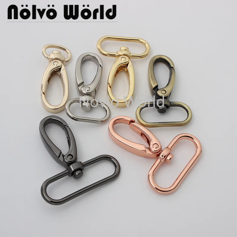 30pcs11/13/20/26/32/38mmMetal Bags Strap Buckle Lobster Clasp Collar Carabiner Snap Hook DIY KeyChain Bag Purse Part Accessories