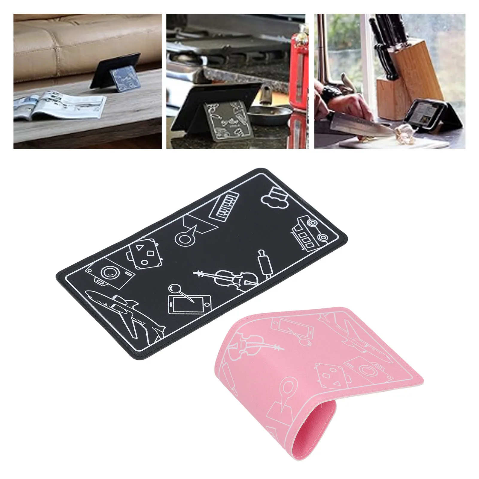 Airplane Phone Holder Flexible Foldable Portable Tablet and Cell Phone Stand for Travel Flexible Phone Holder Travel Phone Stand