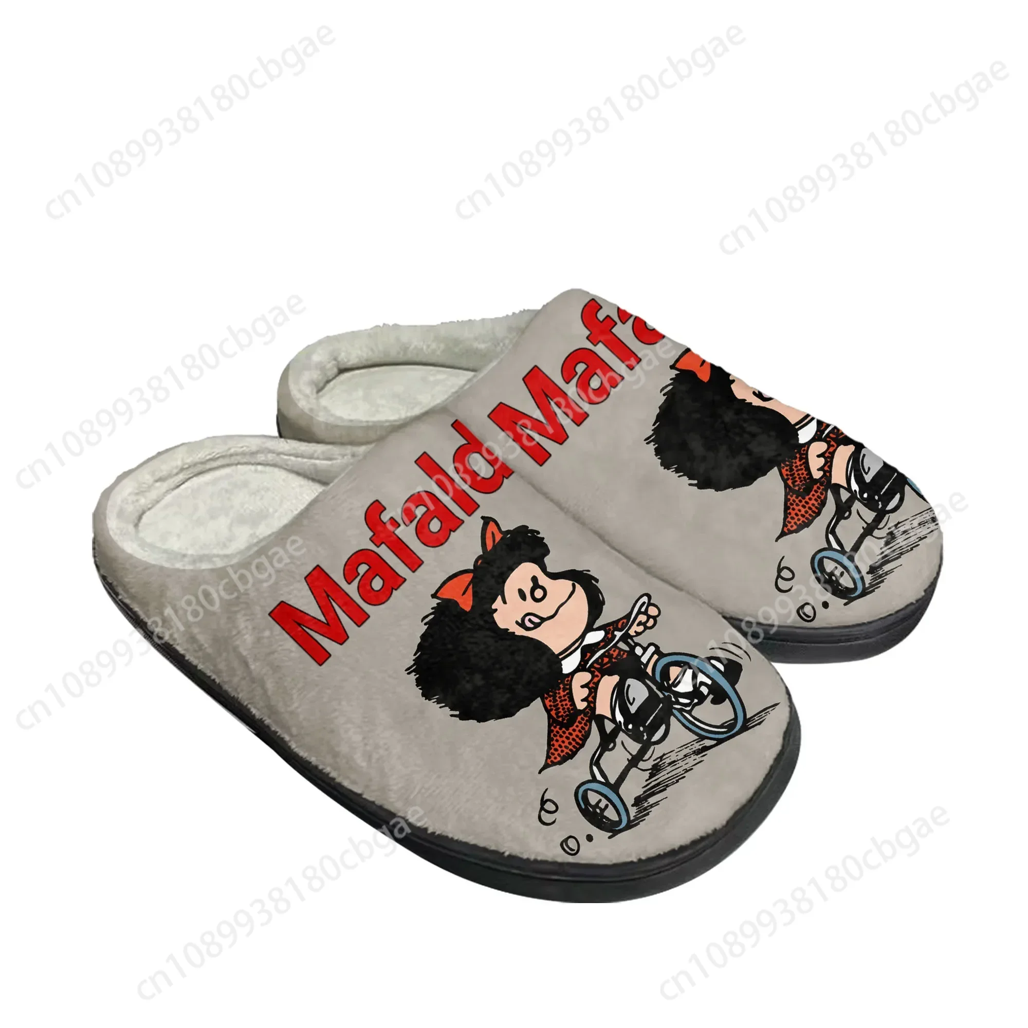 

Hot Cartoon Mafalda Home Cotton Slippers Mens Womens Teenager Fashion Plush Bedroom Casual Keep Warm Shoes Tailor Made Slipper