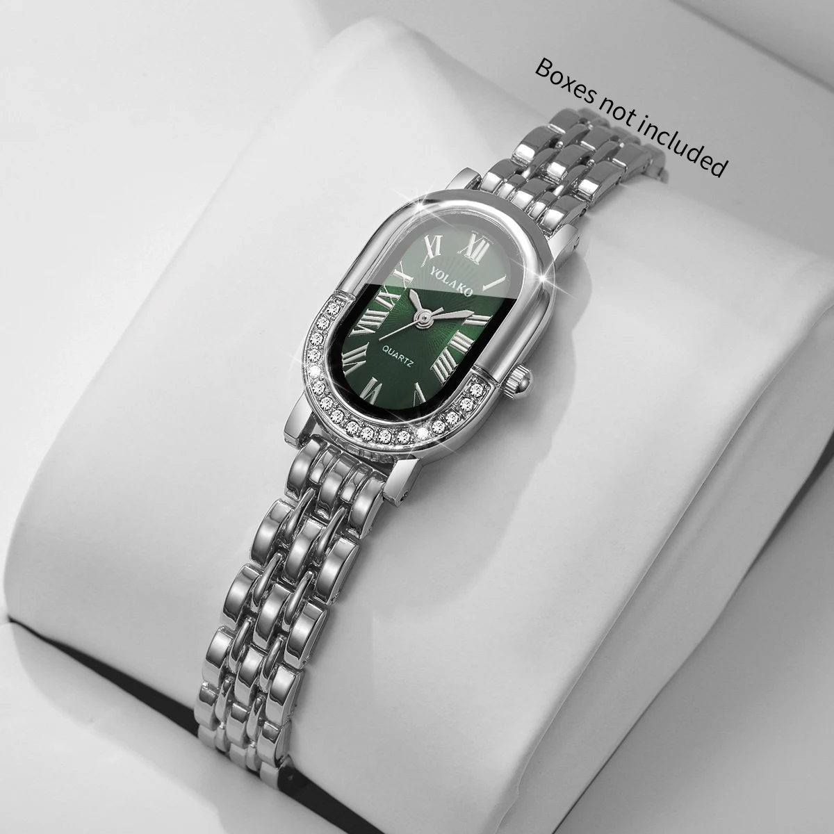 Fashion Rhinestone Roma Dial Women's Watches Elegant Bracelet Strap Quartz Watch Relogio Feminino GiftWithout Box