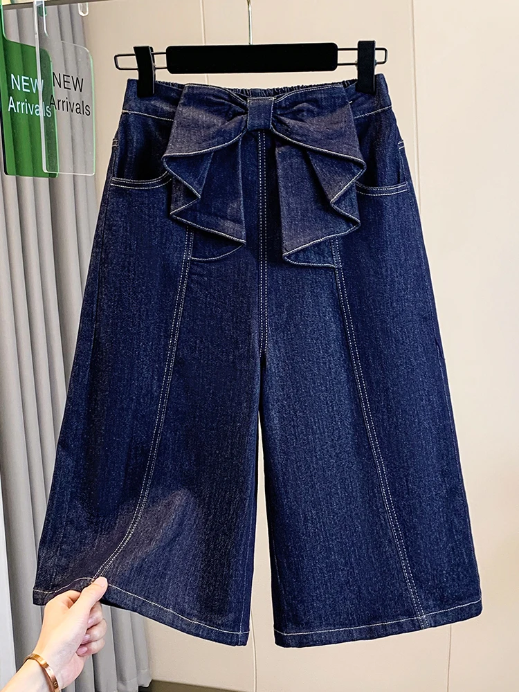 

Slimming High Waist Wide Leg Jeans Women's Casual Pants Loose Fit Seven Inch Length plus Size Summer 2026 Thin Style