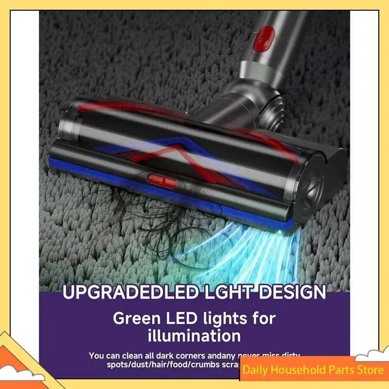 【تخفيضات كبيرة】فرشاة أرضية وسجاد ذات شعيرات ناعمة سريعة التحرير لـ Dyson V15 V11 V10 V8، رأس فرشاة المكنسة الكهربائية V7