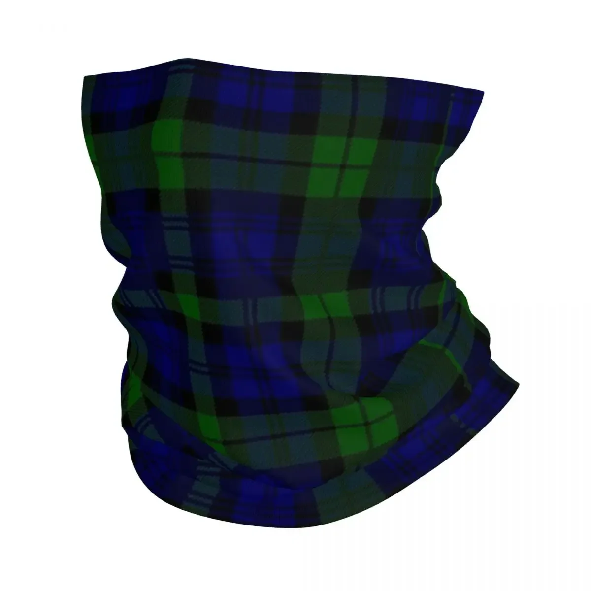 Black Watch Blue Tartan Bandana Neck Cover Printed Mask Scarf Warm Cycling Scarf Riding Unisex Adult Winter