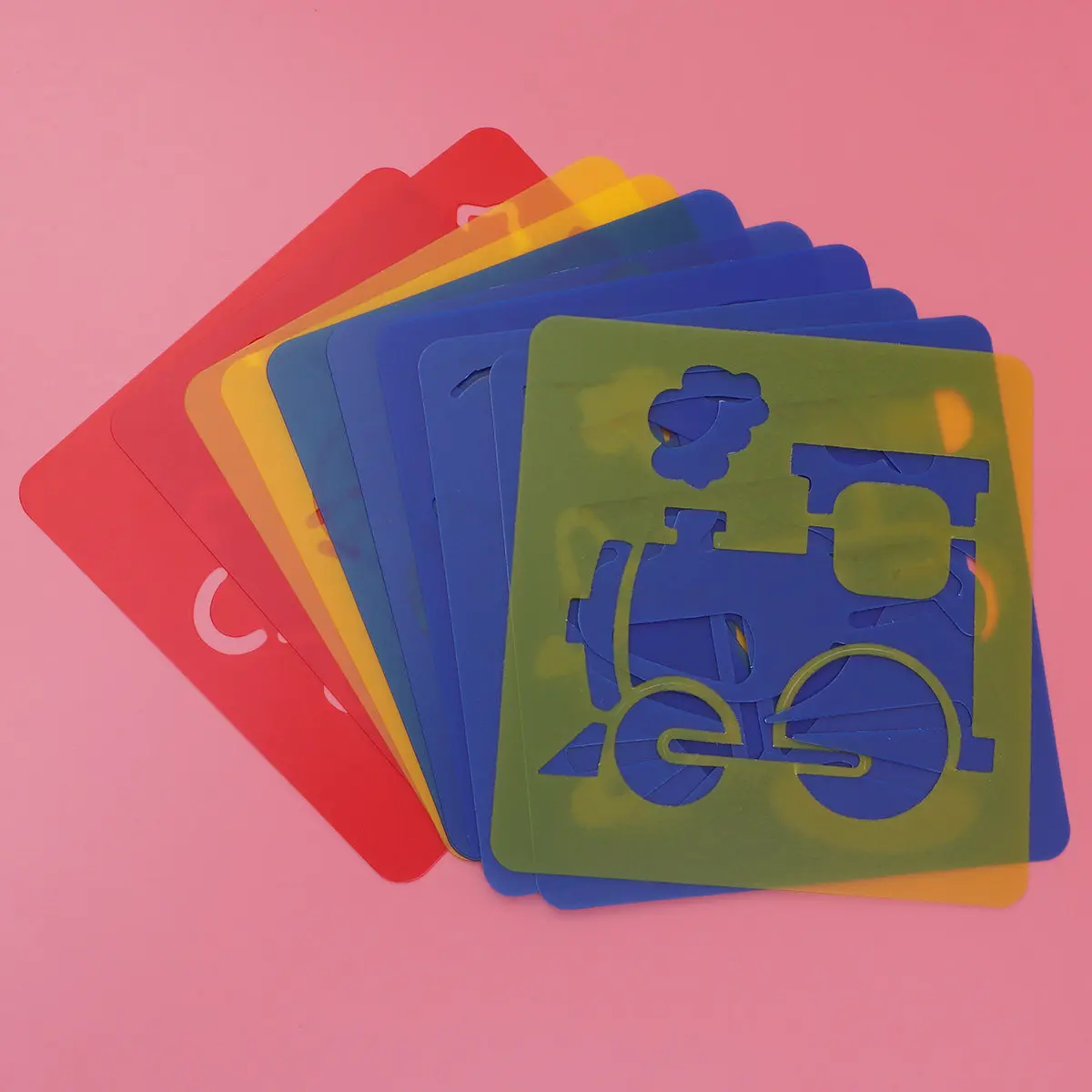 

Набор из 12 шаблонов для детского рисования: трафареты с различными узорами для развития моторики и творчества