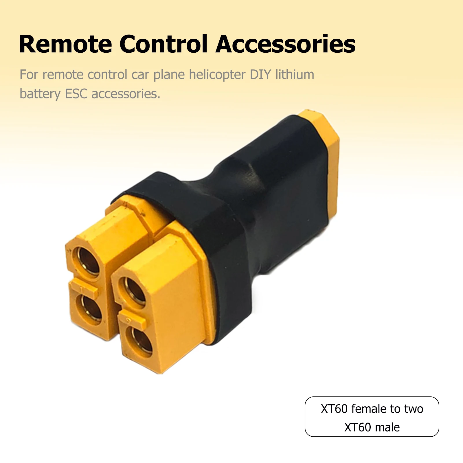 ขั้วต่อปลั๊กพลาสติก อุปกรณ์ DIY แบบ XT60 ตัวเมีย เป็น XT60 ตัวผู้ อะไหล่ RC ตัวแปลงขั้วต่อ สำหรับเปลี่ยนแบตเตอรี่ลิเธียม ESC