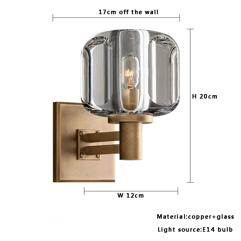 

Postmodern Luxury All Copper Crystal Chandelier Long Minimalist Hanging Lamp for Dining Room Kitchen Island