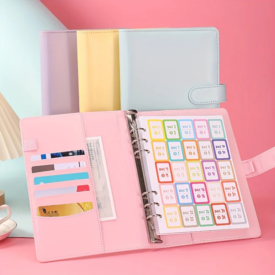 100 Envelope Challenge Binder Save Savings Challenges Loose-Leaf Binder Budget Binder With Cash Envelopes Money Organizer System