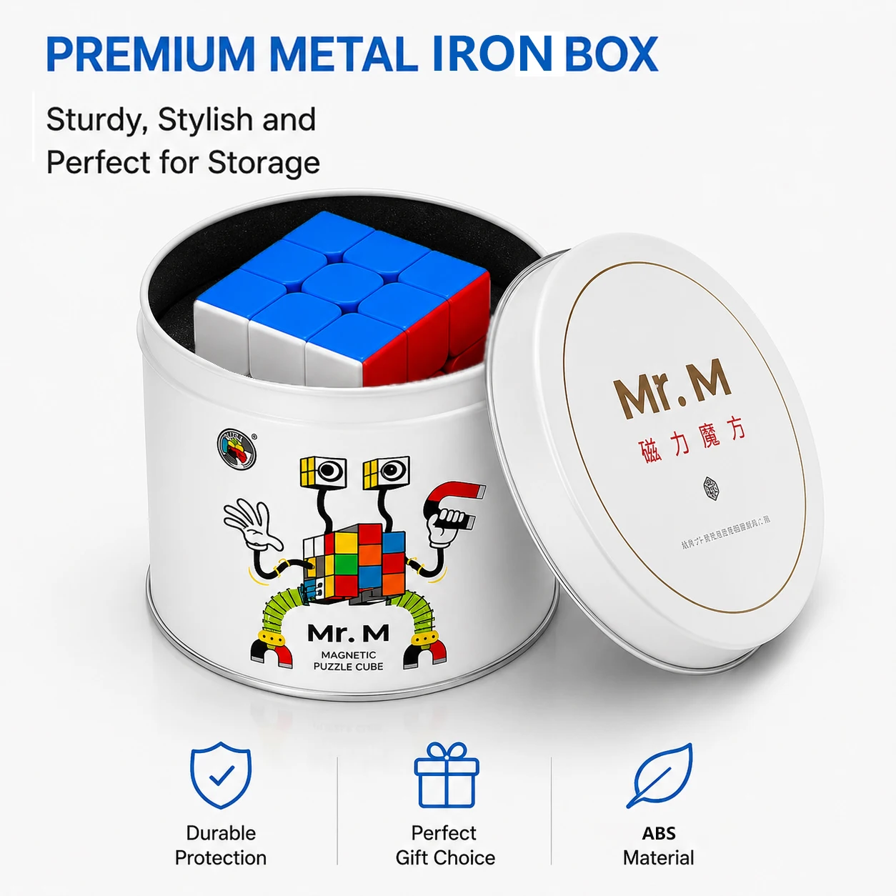 SENGSO Magnetic 2x2 3x3 4x4 5x5 Speed Cube Stickerless Fast Smooth Turning Puzzle Cube for Kids Beginners Competition Cube
