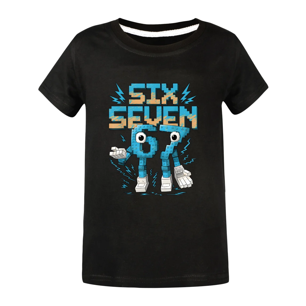 جديد ستة سبعة مضحك Brainrot ميمي الاطفال ملابس الصيف الفتيان الفتيات تي شيرت القطن موضة تي شيرتات قصيرة الاكمام س الرقبة قصيرة الأكمام #1