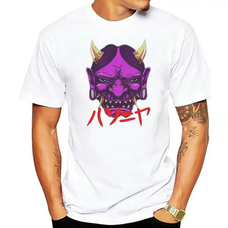 Hannya T-Shirt Man's Japan Demon Scary T Shirt Fun Purified Cotton Short Sleeves Tee Shirt Crew Neck Birthday Gift Clothes