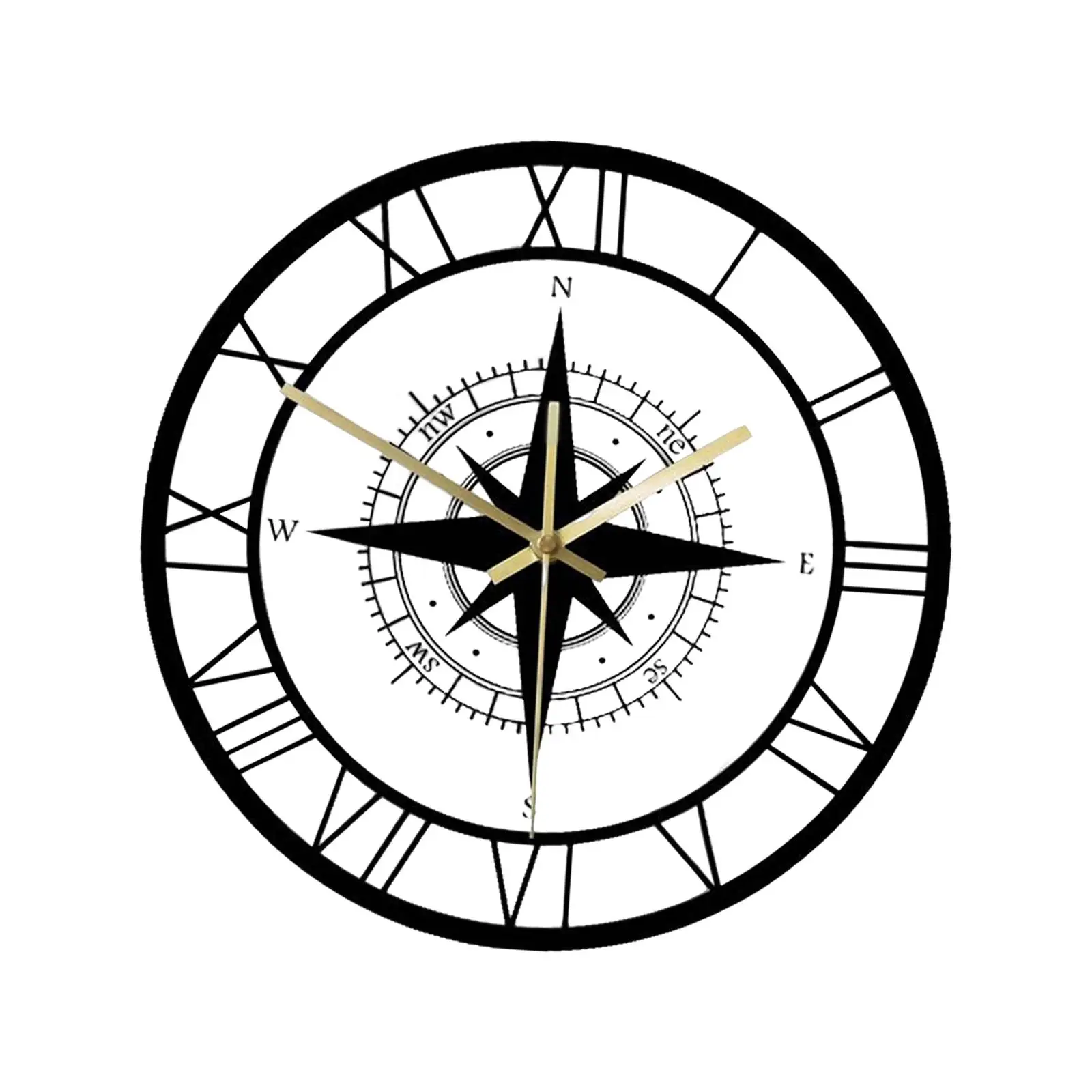 Wall Clock Non Ticking Decorative Wall Hanging Watches 30cm Round Clocks for kids children room Bedroom Living Room