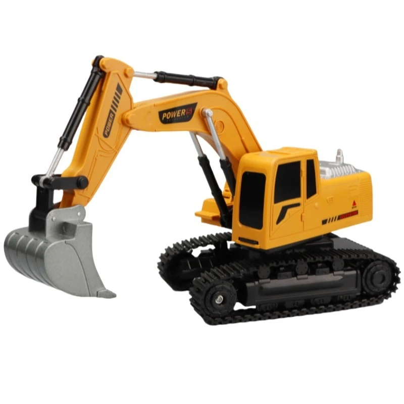 

6-позиционный экскаватор с дистанционным управлением, игрушка-управляемая инженерная машина для детей, защита от столкновений, прочная, перезаряжаемая батарея для использования в помещении и на открытом воздухе