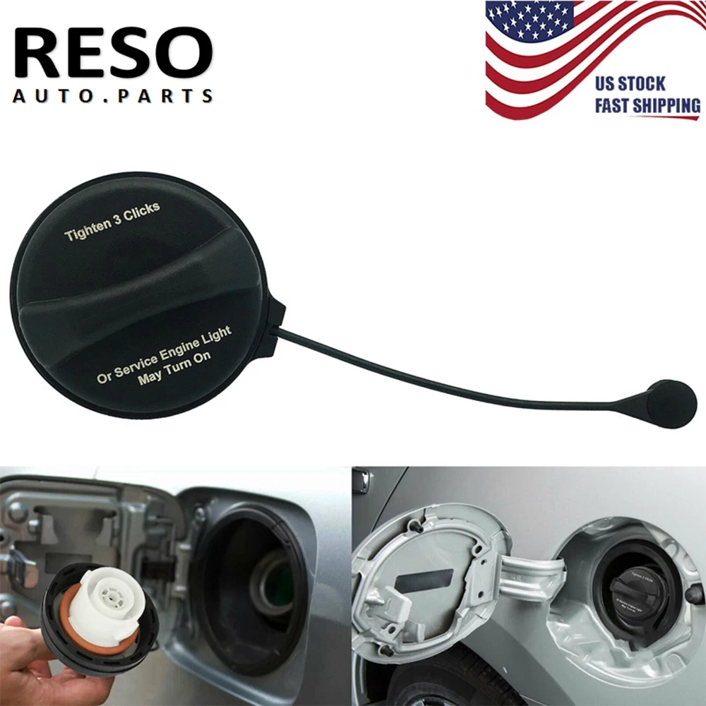 

RESO Fuel Tank Gas Cap Filler Cap W/Tether For Chevrolet GMC Sierra Cadillac Buick 95995094