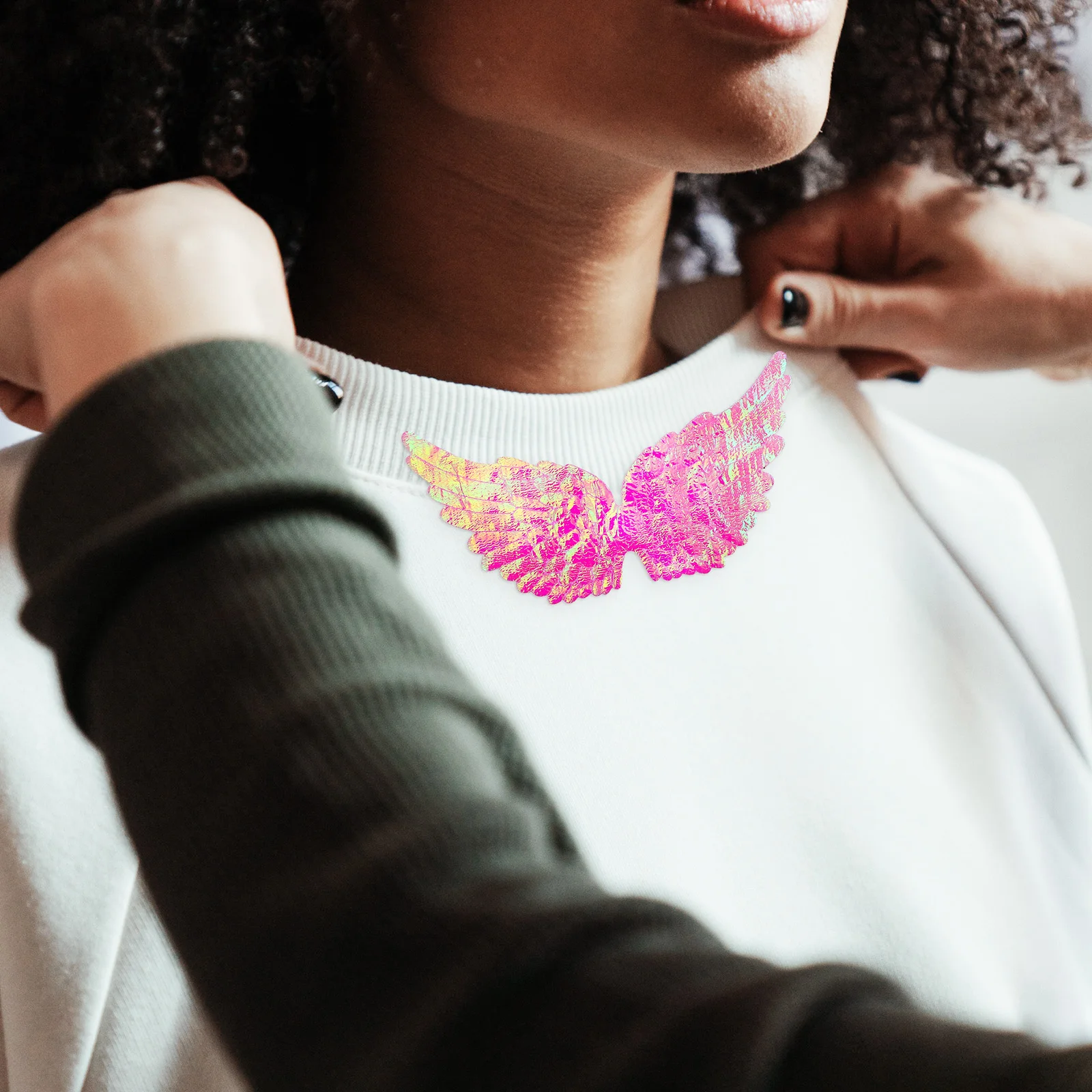 

24Pcs Angel Wing Decorations Premium Cloth Mini Wings for DIY Crafting Costume Backpack Clothes Accessories Glitter