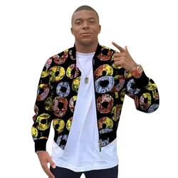 Tailored Mens Bomber Jackets Street Styled African Pattern Print Short Coat Male Nigerian Fashion