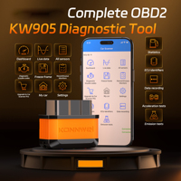 For Android/IOS KONNWEI KW905 ELM327 V1.5 OBD2 Scanner Bluetooth 5.0 ELM327 OBD2 Car Diagnostic Tool Code Reader Free Shipping