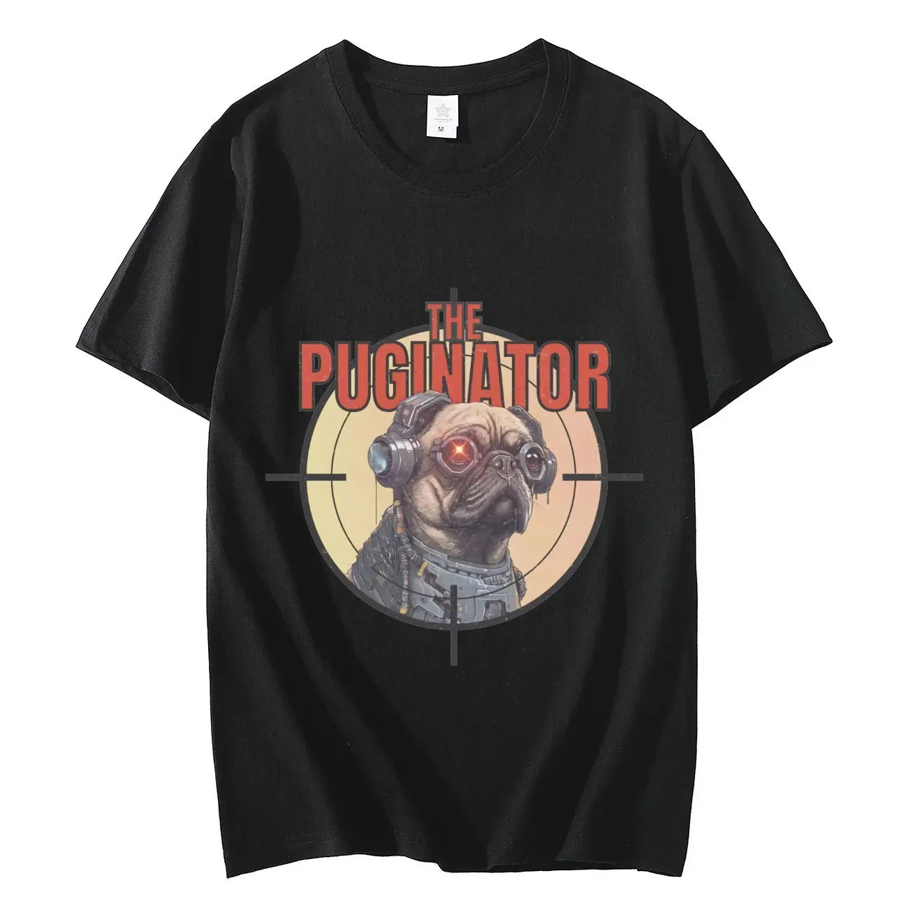 

Funny Space Pugs Graphic T Shirts Fashion Trend Vintage Short Sleeve T-shirt Men Women Casual Pure Cotton T-shirts Streetwear
