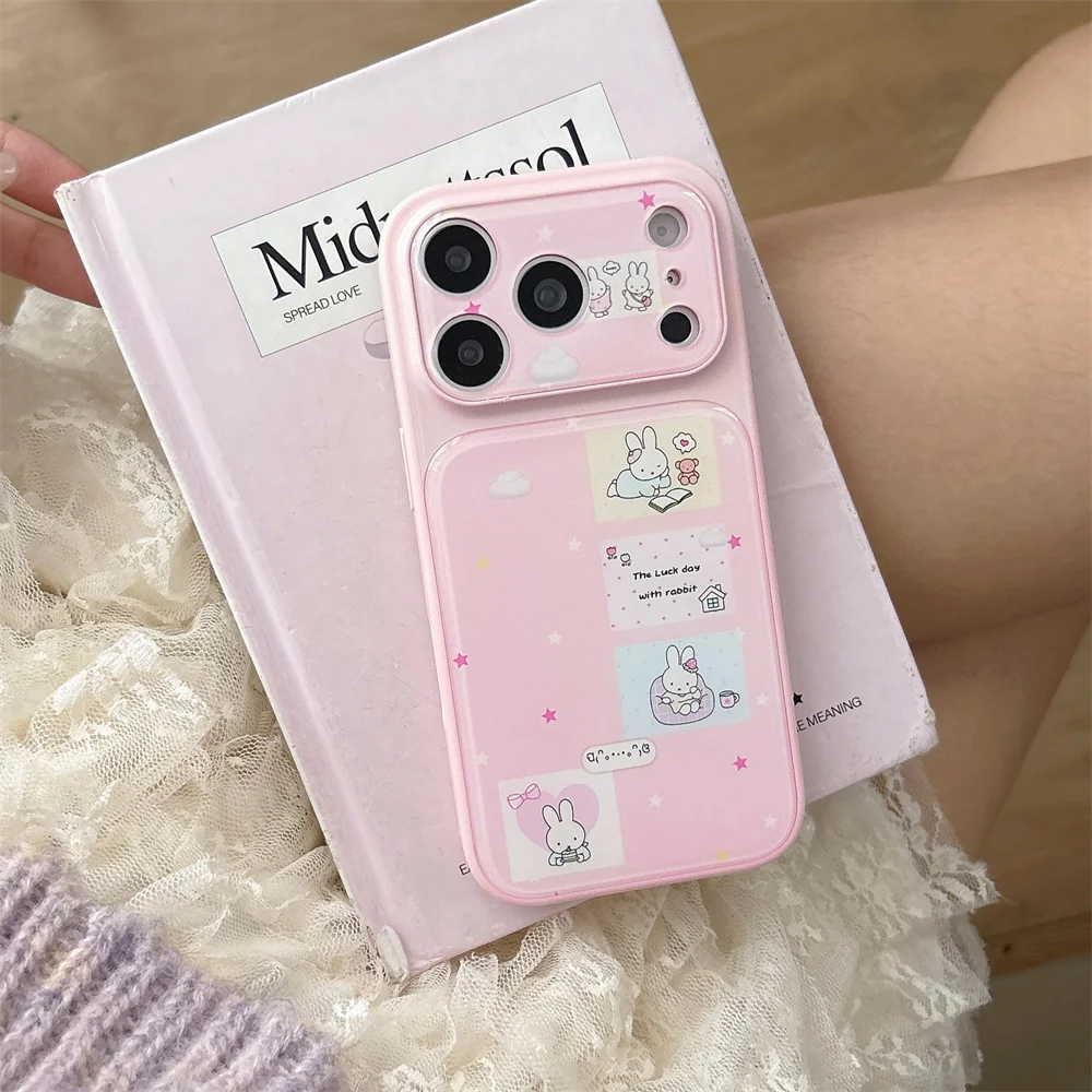 Korean Cute Cloud Star Miffy Rabbit Phone Case for iPhone 17