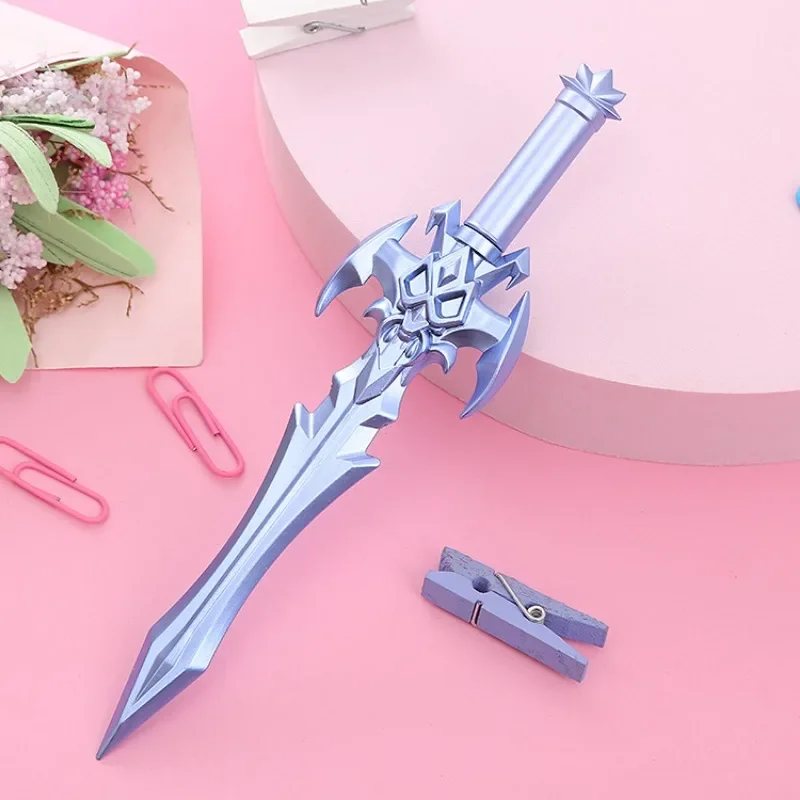 24Pcs Creative Weapon Sword Modeling Neutral Pen Cartoon Student Office Stationery