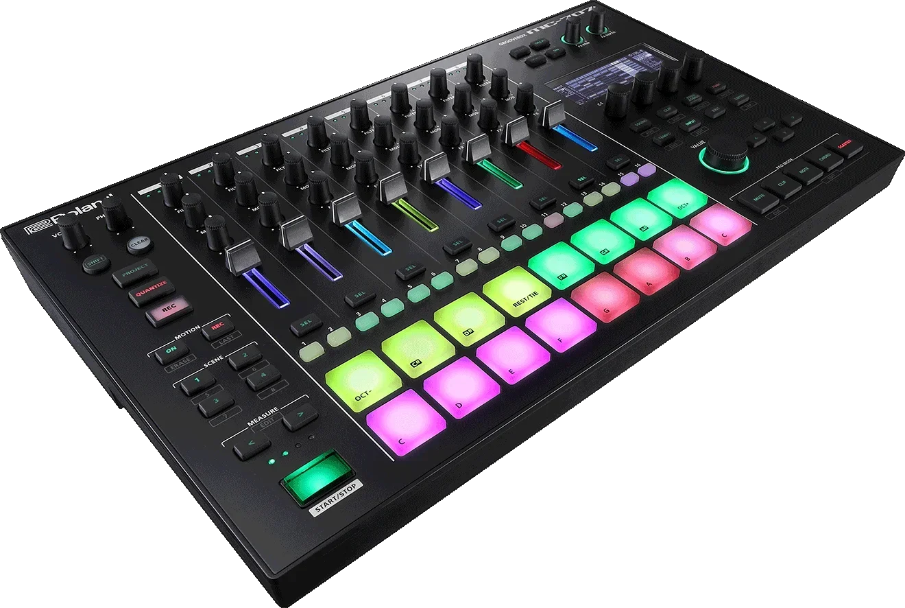 DESCONTO DE VENDAS DE VERÃO NO Nova chegada para Roland MC-707 Groovebox Ferramenta de produção profissional