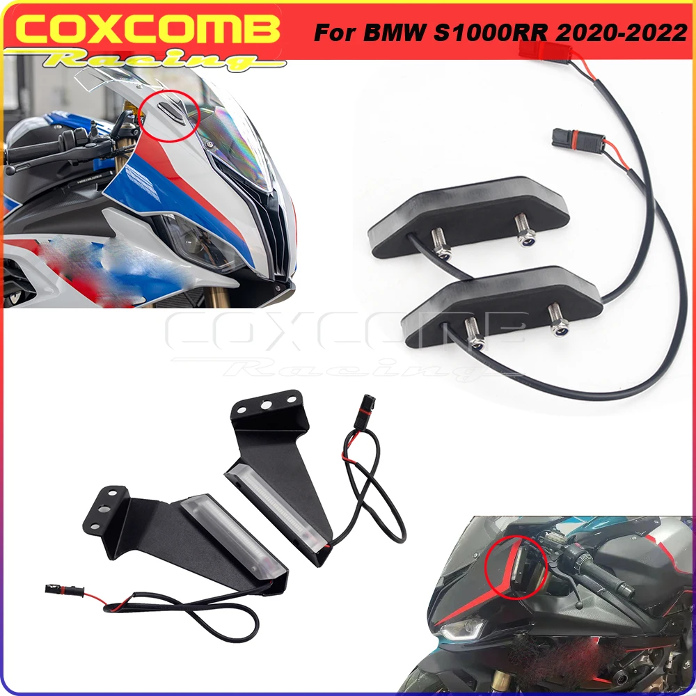 

For BMW S1000RR S1000 RR S 1000RR 2020+ LED Water Flowing Turn Signal Light Mirror Block Off Turn Blinker Flasher Indicator Lamp