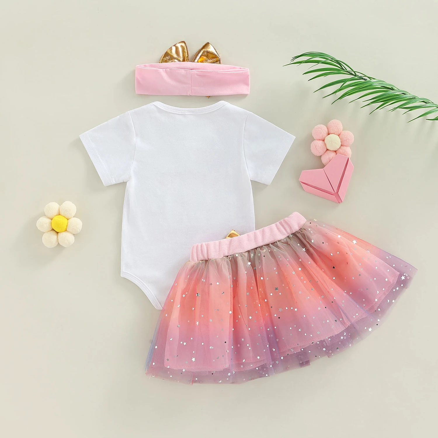 Baby Girls 1 2 Years Birthday Tutu Dress Toddler Girls 1st Birthday Party Christening Outfits Romper Skirt Headband Baby\'s Set