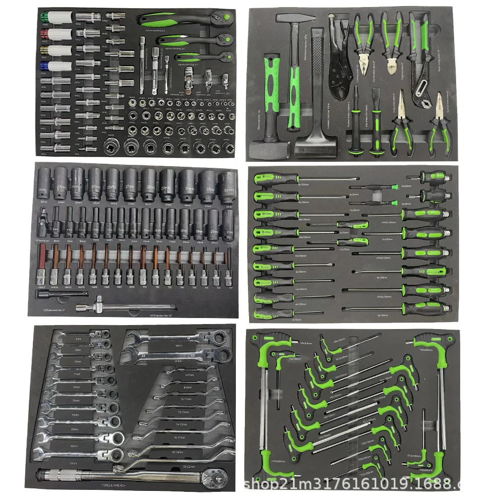 

202-Piece Combination Tool Set, Auto Repair Auto Maintenance Tools, Home Repair 6 Boards