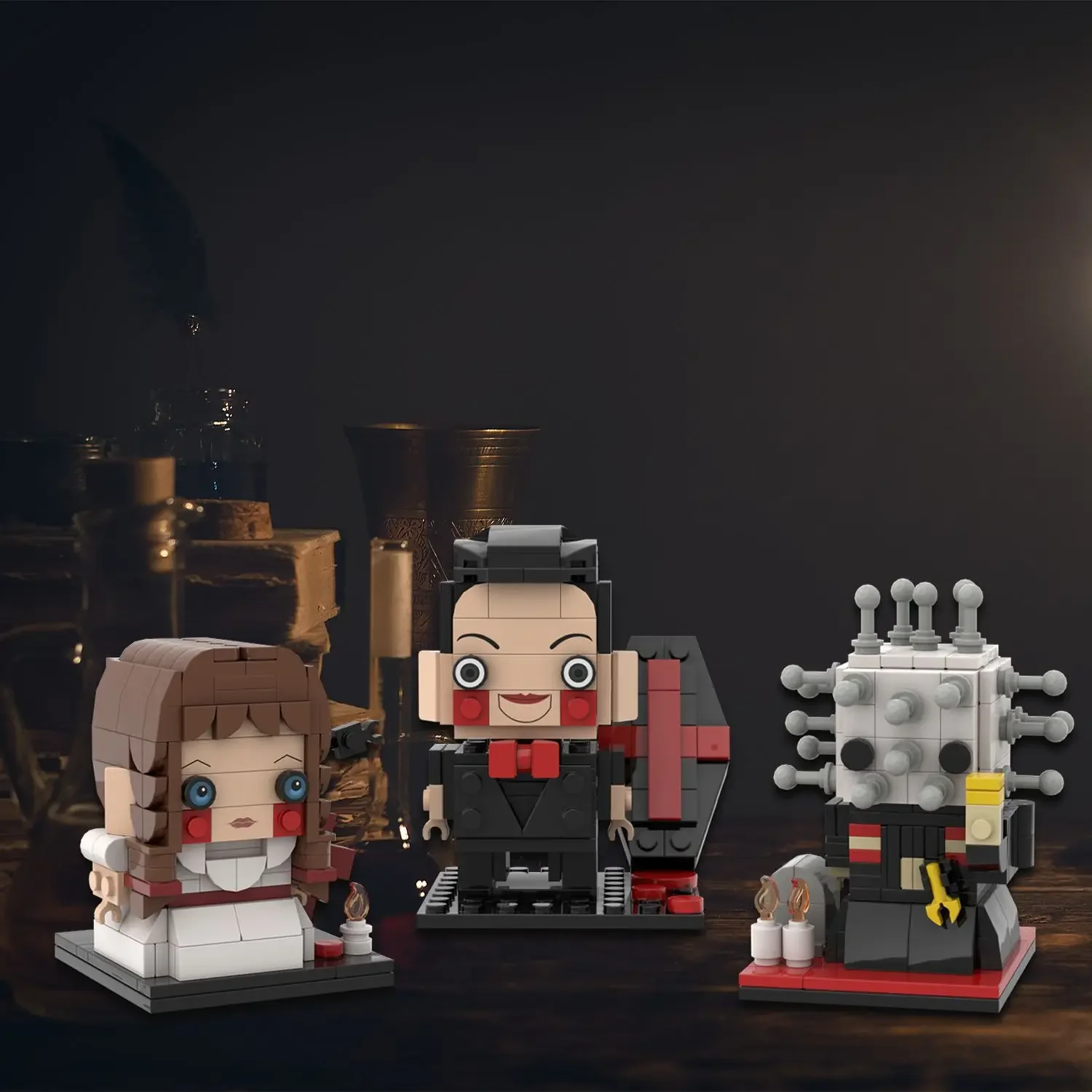 Halloween Horror Movie Doll MOC Building Blocks Compatible With LEGO Zombie Ghost Doll/Vampire/Banette/Needle Ghost Bricks Toys