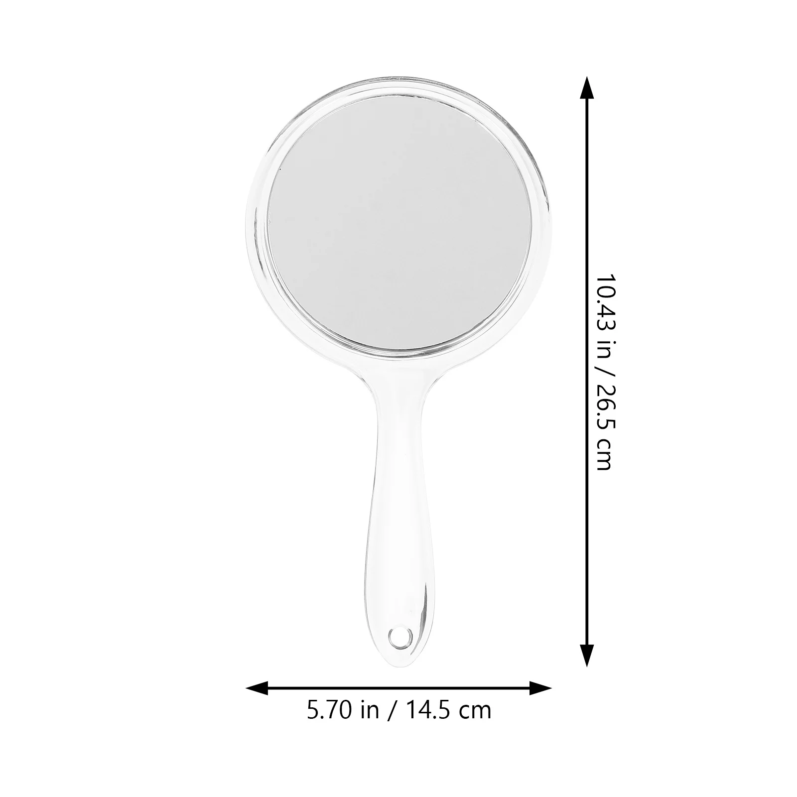2 個のミラー 3 倍の倍率のクリアフレーム付き軽量ハンドヘルド化粧鏡個人使用旅行用コンパクトサイズ