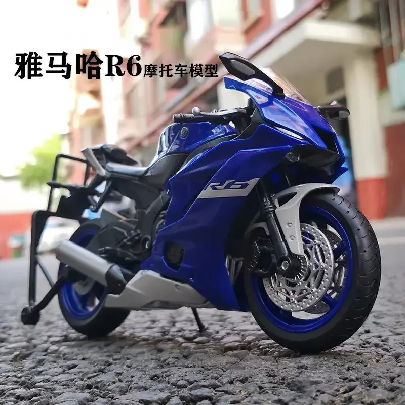 

WELLY 1:12 2020 YAMAHA YZF-R6 Simulation Alloy Metal Toy Motorcycle Children's Toy Gift Collection B493