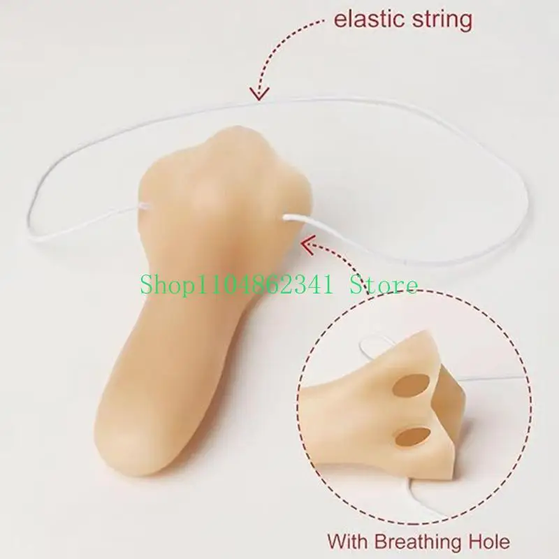 Gru Costume Accessories Bald Hat Set Black Gray Striped Scarf False Nose Bald Caps Halloween Costume Accessories for Man