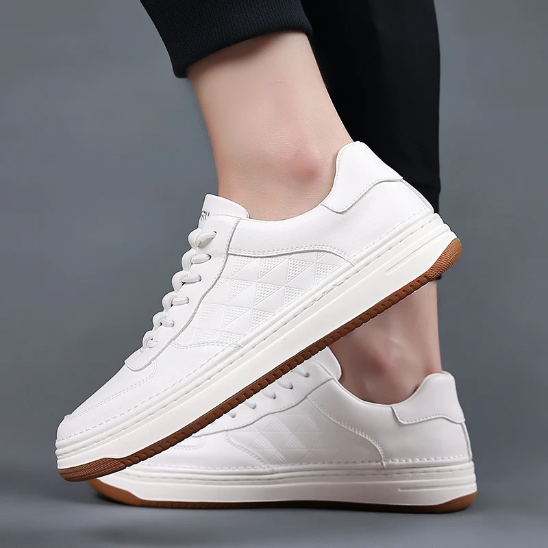 Fashion New Brand Soft Leather Casual Shoes Men's Comfort Outdoor Leather Sneakers Mens Daily High Quality Handmade Oxford Shoes