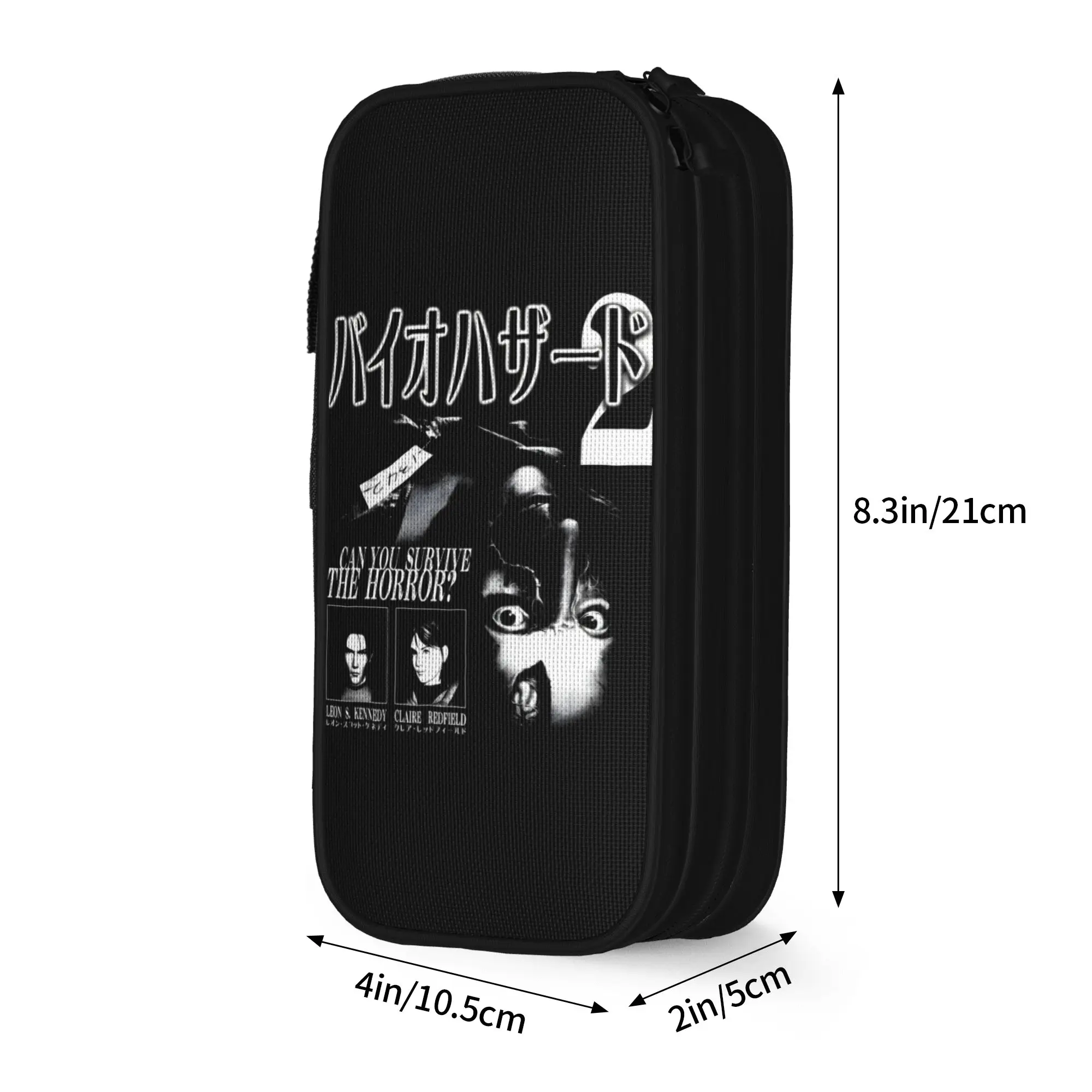 Fun Residents Evils Game Pencil Case  Pencil Pouch Pen Holder for Girls Boys Large Storage Bag Office Gifts Stationery view 4