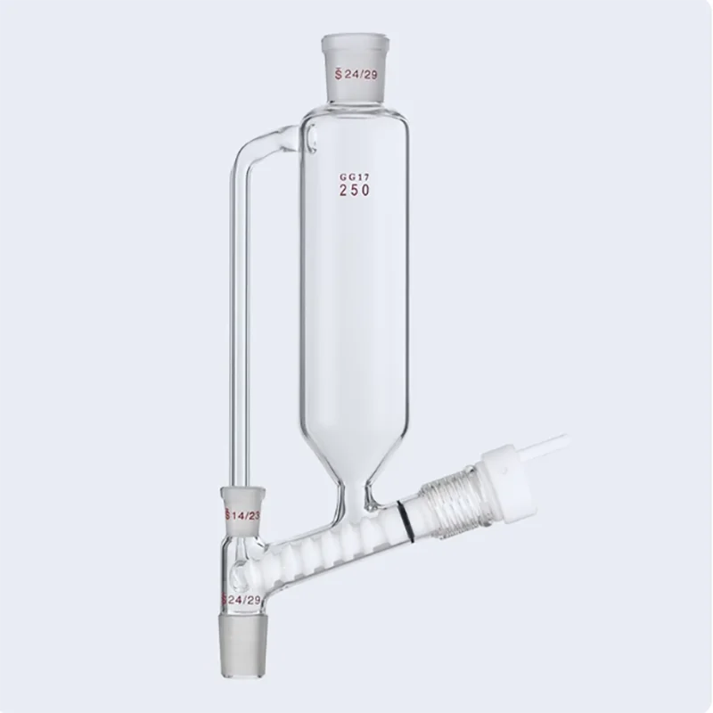 Powder feeding cylindrical funnel 100/250ml upper and lower grinding mouth 24# standard mouth high borosilicate thickening