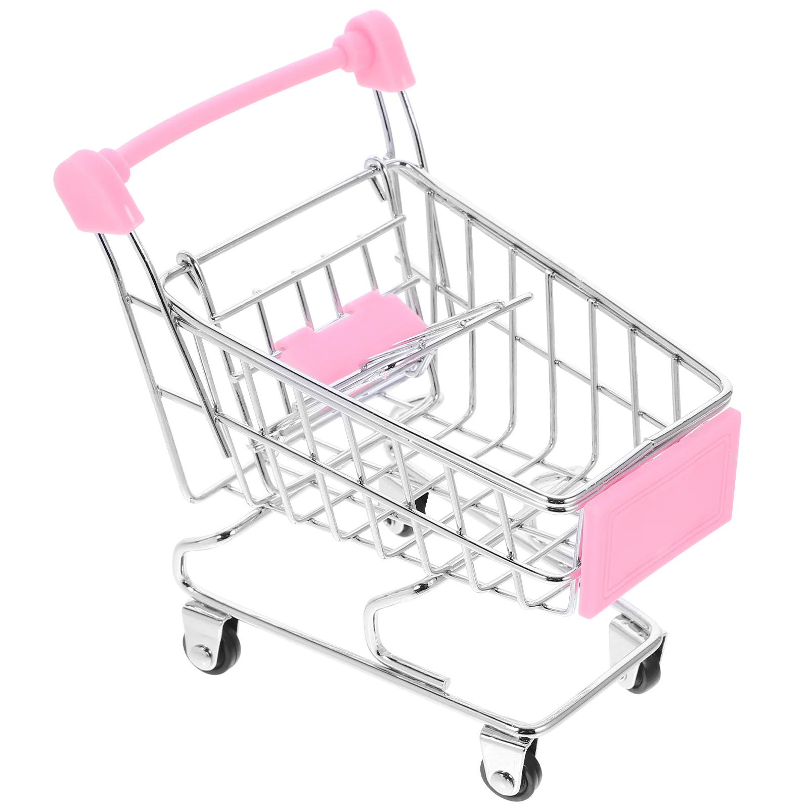 Mini Grocery Cart Miniature Decoration Toys for Kids Accessory Delicate Shopping Chopping Scene