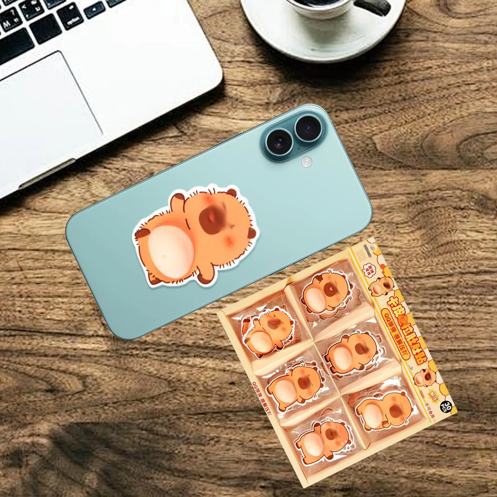 Urocze naklejki ze zwierzętami, 30 sztuk, urocze naklejki 3D, miękkie zabawki dla dzieci, naklejki z kreskówkowymi zwierzętami do notatników, podręczników, piórników, tabletów.