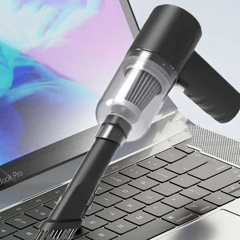 مكنسة كهربائية للسيارة لاسلكية شحن USB 1200 مللي أمبير في الساعة أجهزة تنظيف محمولة مكنسة كهربائية منزلية صغيرة للرطب والجاف
