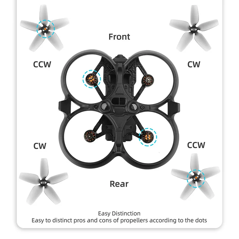 4 sztuki śmigła 2925S śmigła części zamienne do akcesoria do dronów DJI Avata