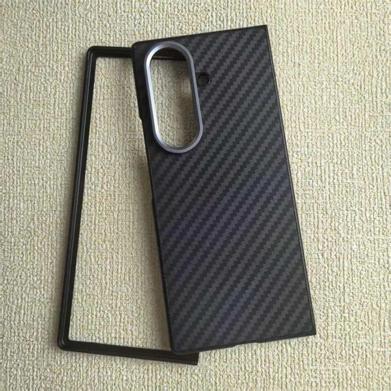 Luxury Ultra Slim Carbon Fiber Texture Magnetic Case for Samsung Galaxy Z Fold 7 6 5 4 for Magsafe Shockproof PC Protect Cover — product photo 1 of 1