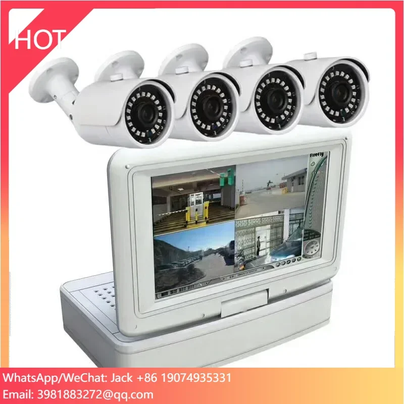 

Wifi Camera with LCD Screen 4CH Wireless NVR Kits Waterproof Outdoor Home CCTV Security Systems